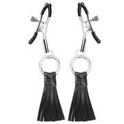 Erox Leather Püsküllü Göğüs Klipsi