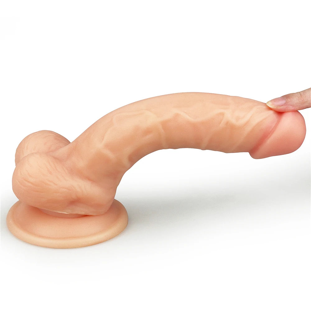 Lovetoy The Ultra Soft Dude 20 Cm Belden Bağlamalı Realistik Penis