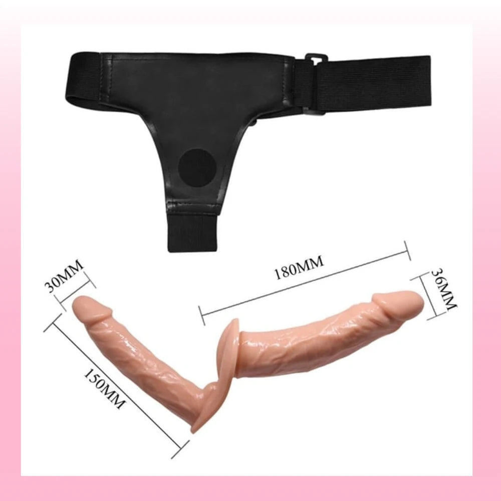 Frowzer Dildo Series Strap-On Bi Seksüel Çift Taraflı Dildo