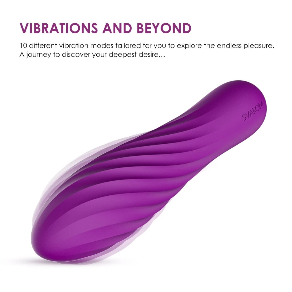 Svakom Tulip 10 Modlu Güçlü Mini Vibratör-Purple
