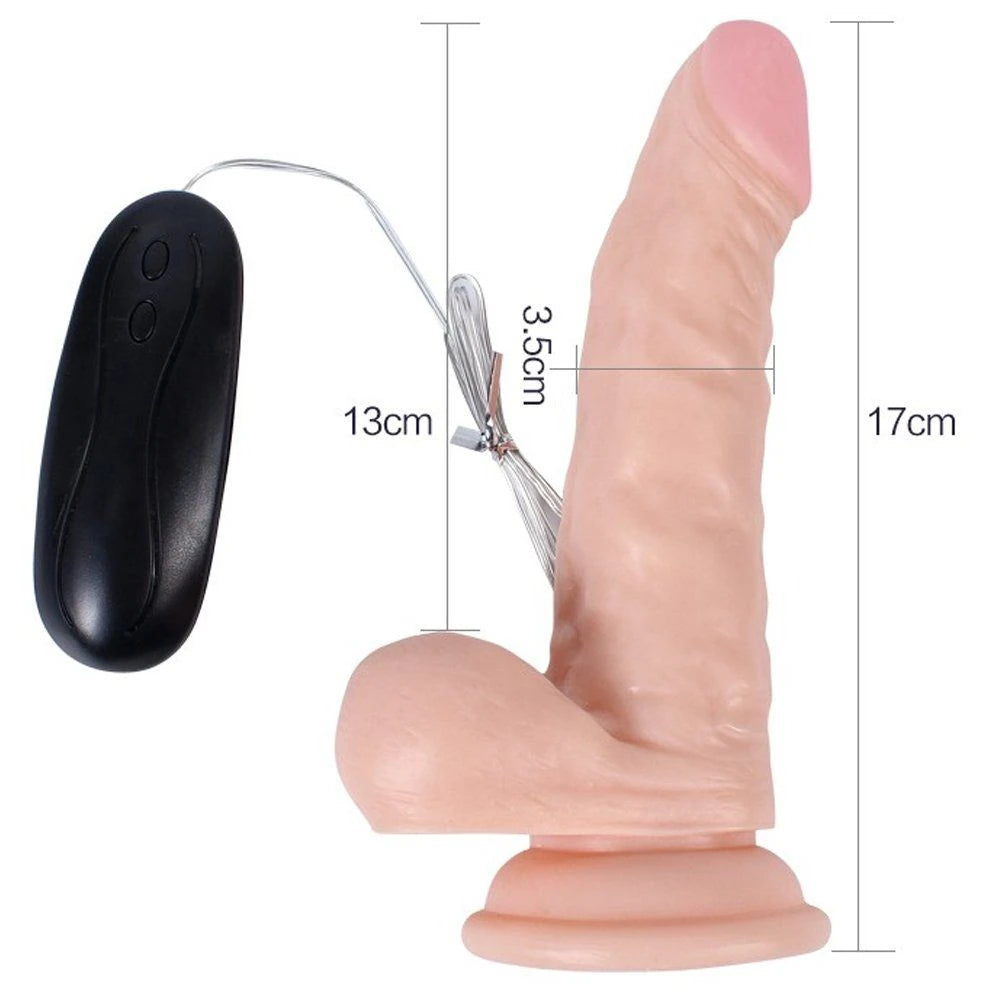 Xise Dildo Series Hunk Eagle Belden Bağlamalı Titreşimli Realistik Penis 17 Cm