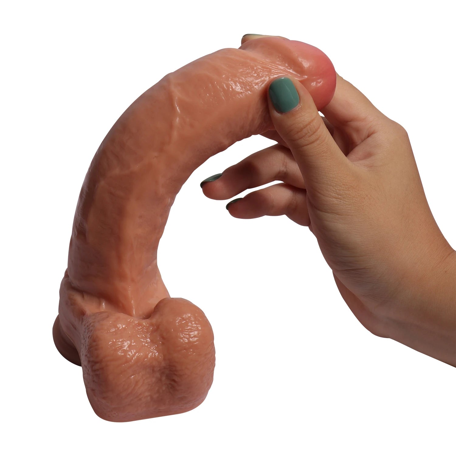 Shequ Dildo Series Desert Wolf Natural Doku 21 cm Realistik Penis SQ-WBD10032