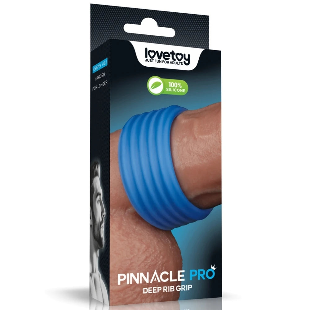 Lovetoy Pinnacle Pro Deep Rib Grip Ring Silikon Penis Halkası LV443011