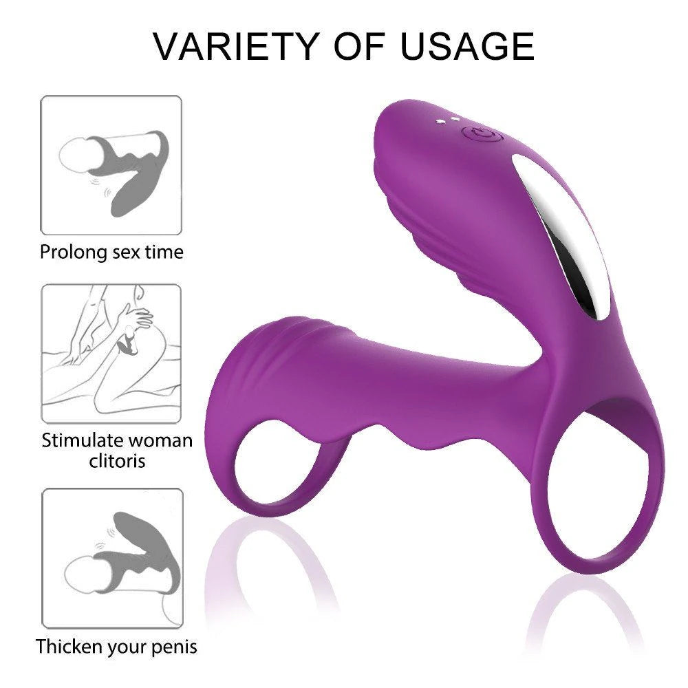 Frowzer Cockring Clitoral Stimulation Black Penis Kafesi
