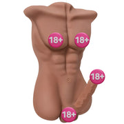 Xise Daniel Yarım Vücut Realistik Penisli Erkek Masturbator XS-MA30008-Brown