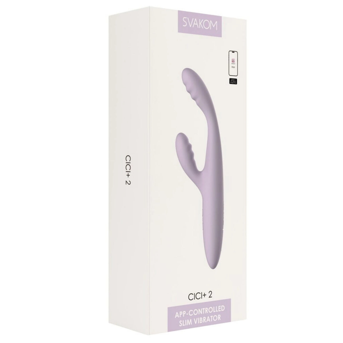 Svakom Cici+ 2 Isıtmalı Telefon Kontrollü Slim Rabbit Vibratör