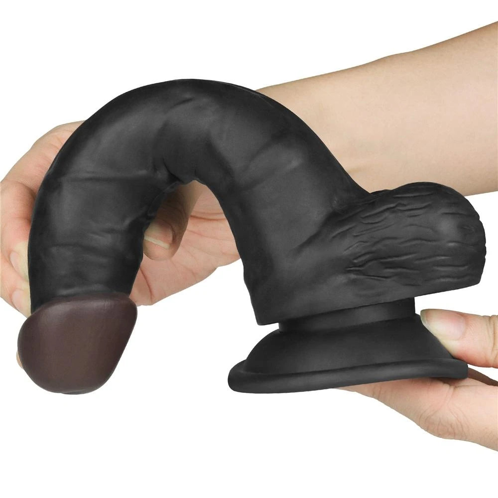 Lovetoy Easy Strapon 20 cm Kemerli Realistik Zenci Penis