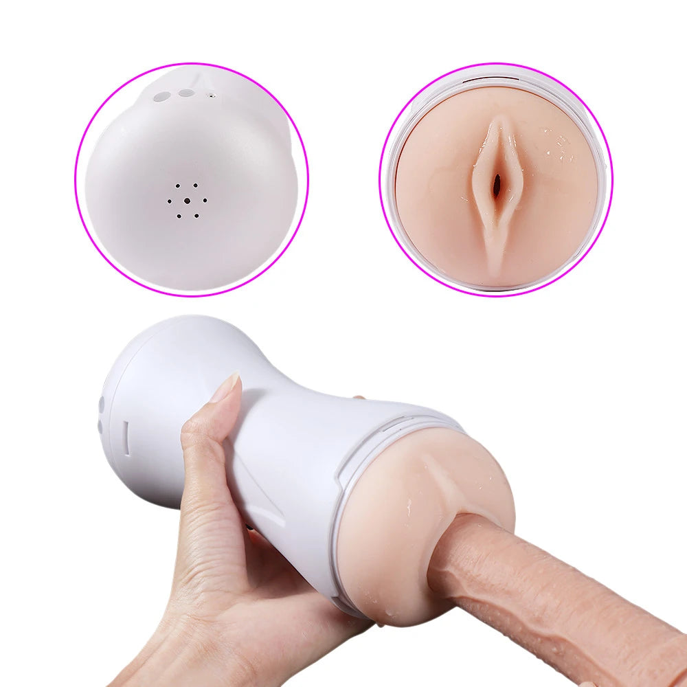 Shequ Vibrating Pussy Happy Sport Cup Titreşimli Vajina SQ-MA70005