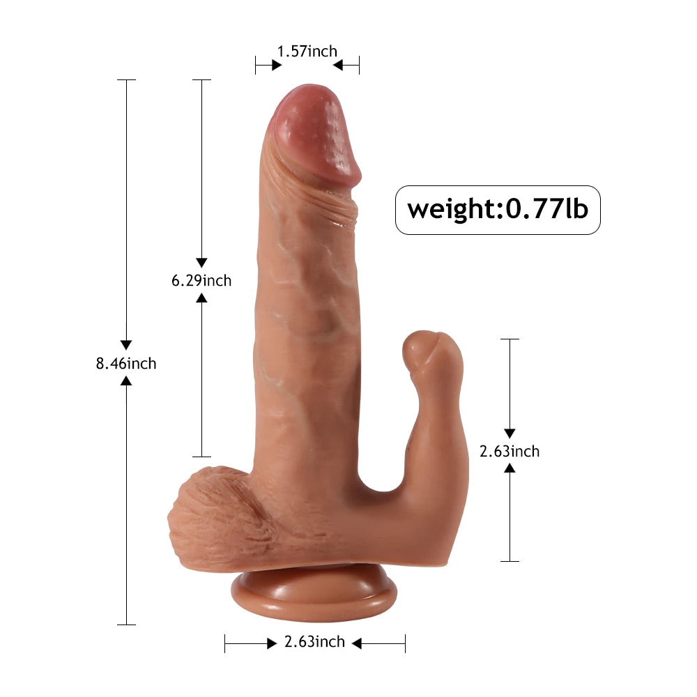Shequ Dildo Series Brody 21.5 Cm Titreşimli Realistik Penis