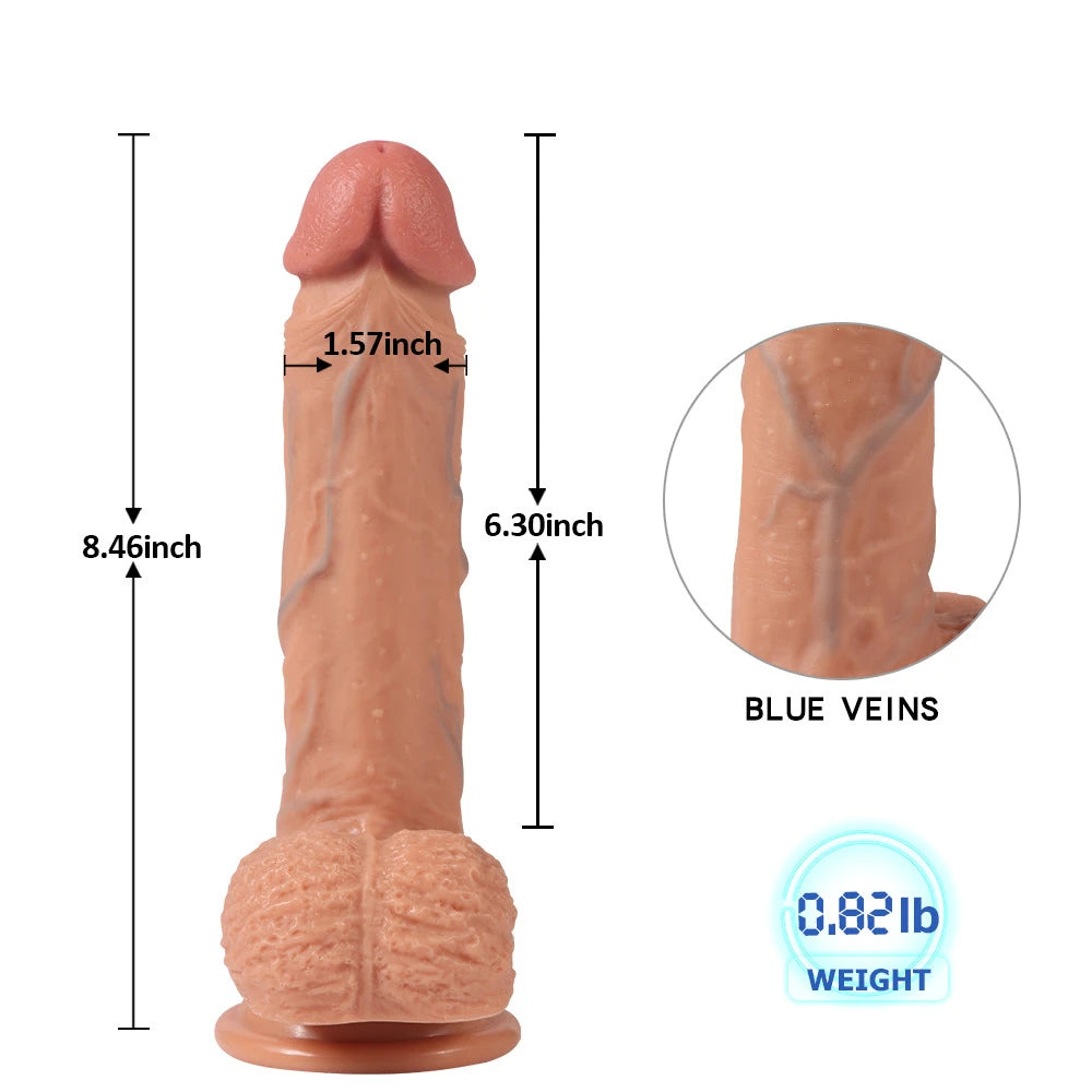 Xise Dildo Series Veins Natural Doku 21 Cm Realistik Penis
