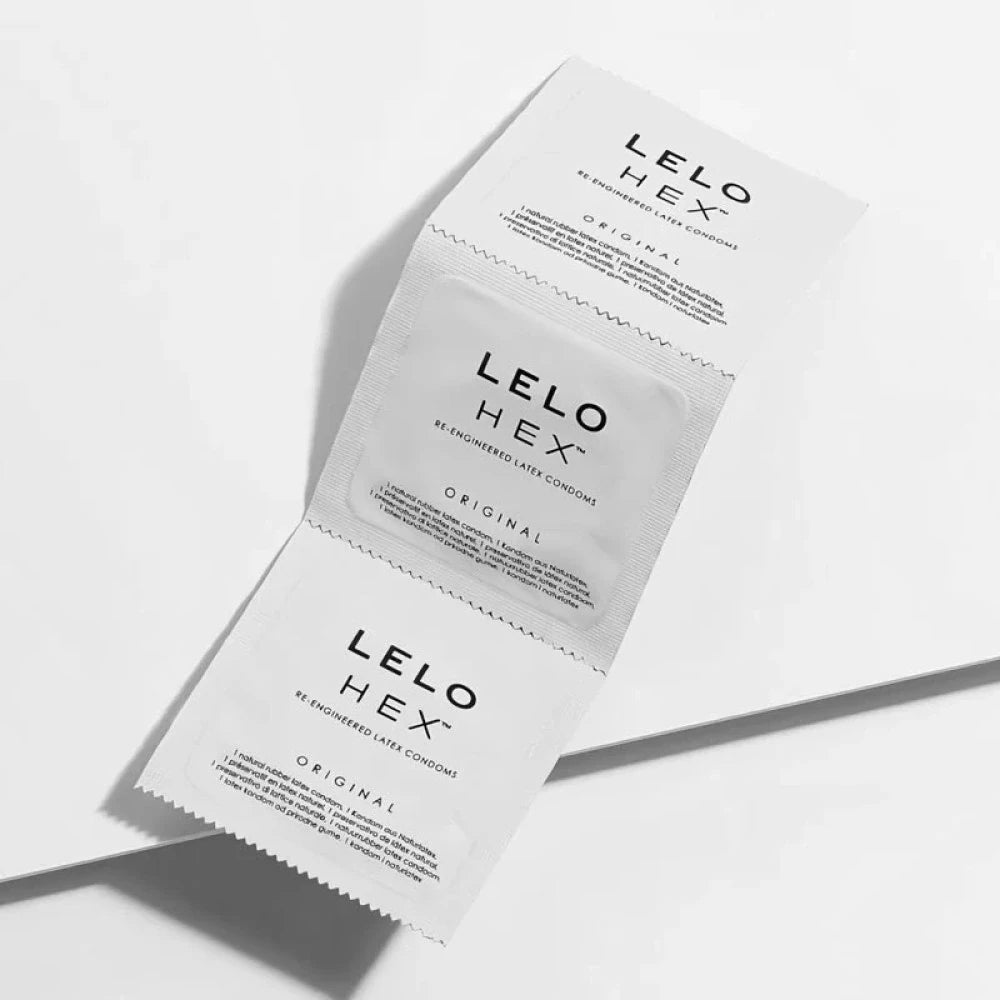 Lelo Hex Box 3 Pcs. Doğal Lateks Prezervatif Kondom