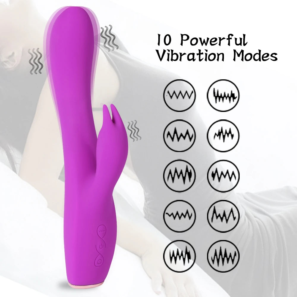 Shequ Eartha 10 Modlu Klitoris Rabbit Vibratör SQ-V10103