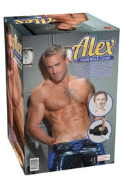 Realistik Penisli Titreşimli Alex Şişme Erkek Realistik Manken