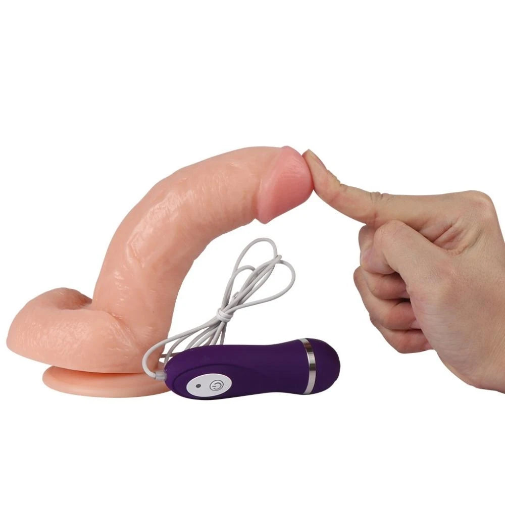Shequ Kassadin Strapon 18 cm Belden Bağlamalı Titreşimli Realistik Penis