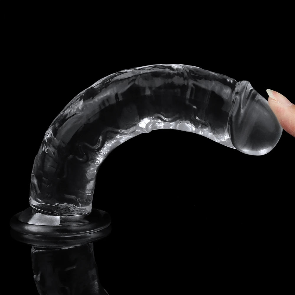 Lovetoy Flawless Clear Dildo 18 cm Jel Realistik Penis LV310015