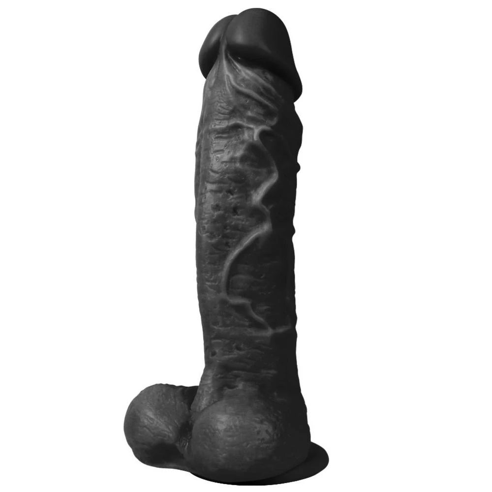 Xise Jihad King 27 cm Belden Bağlamalı Realistik Zenci Penis