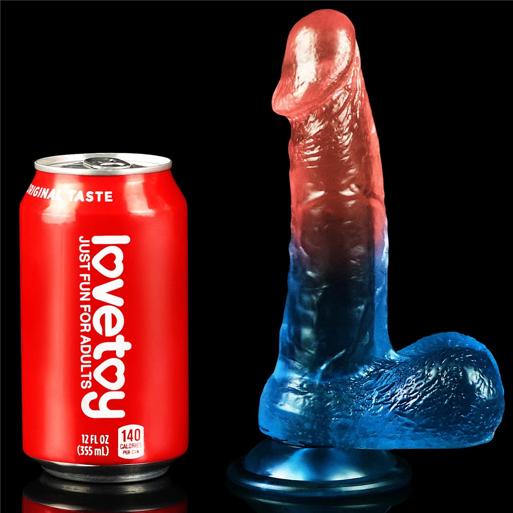 Lovetoy Dazzle Studs Dildo 19 cm Belden Bağlamalı Realistik Penis