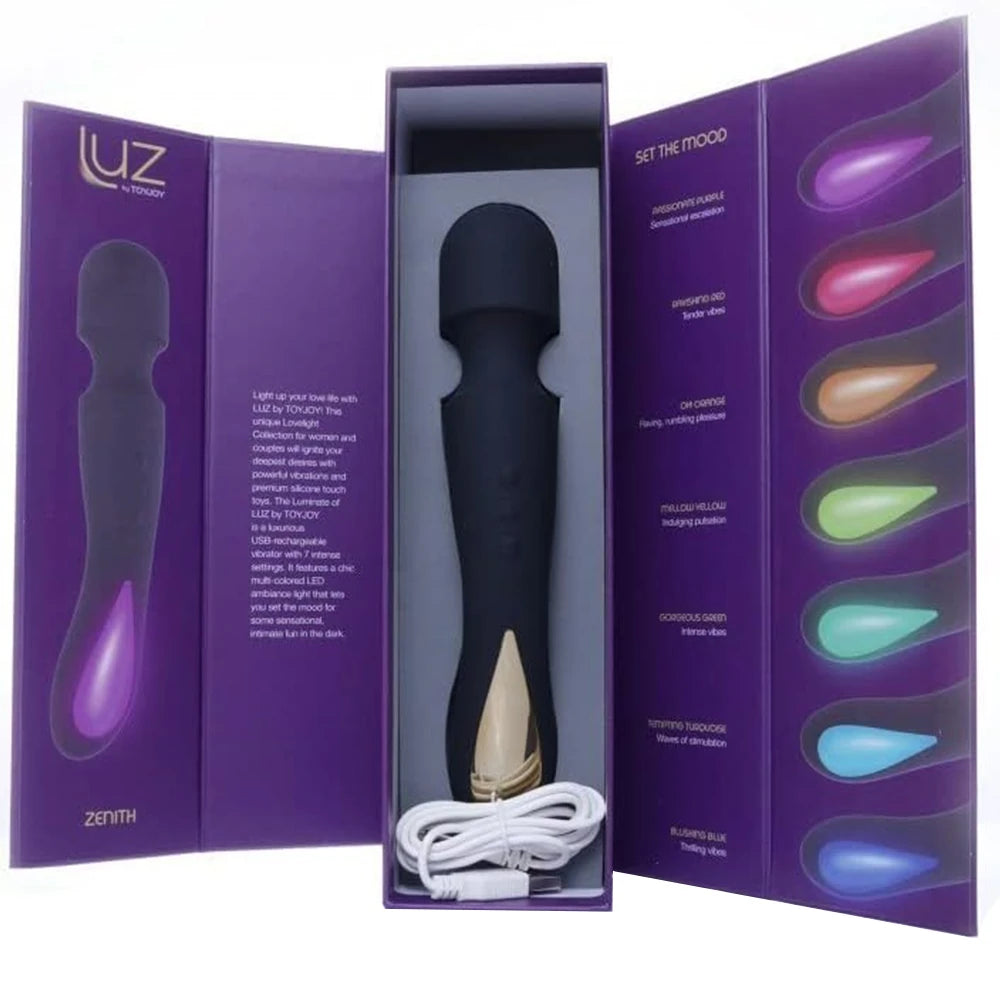 ToyJoy Luz Zenith Massager Silikon Masaj Wand Vibratör-Black