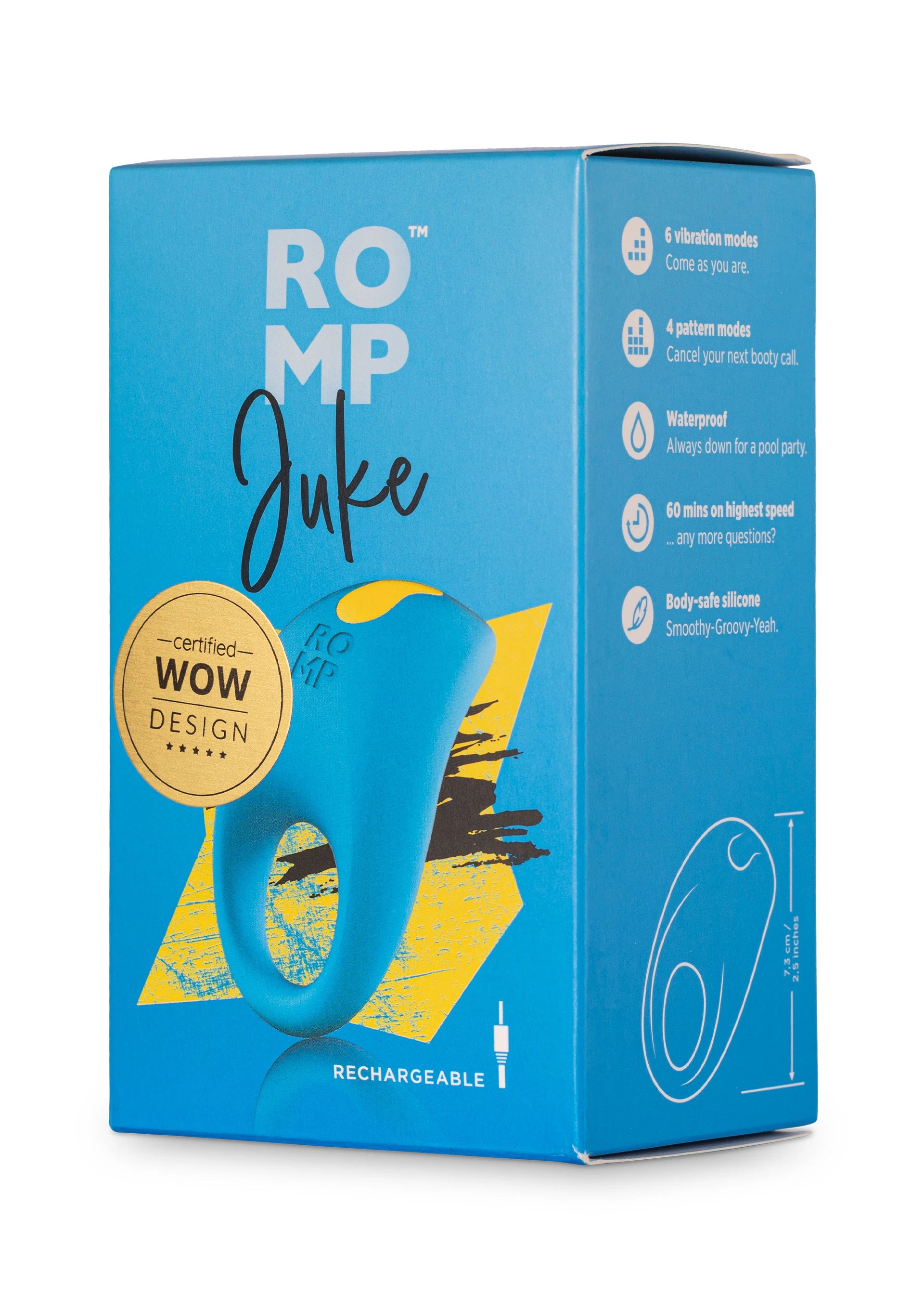 Romp Juke USB Şarjlı Güçlü Titreşimli Penis Halkası