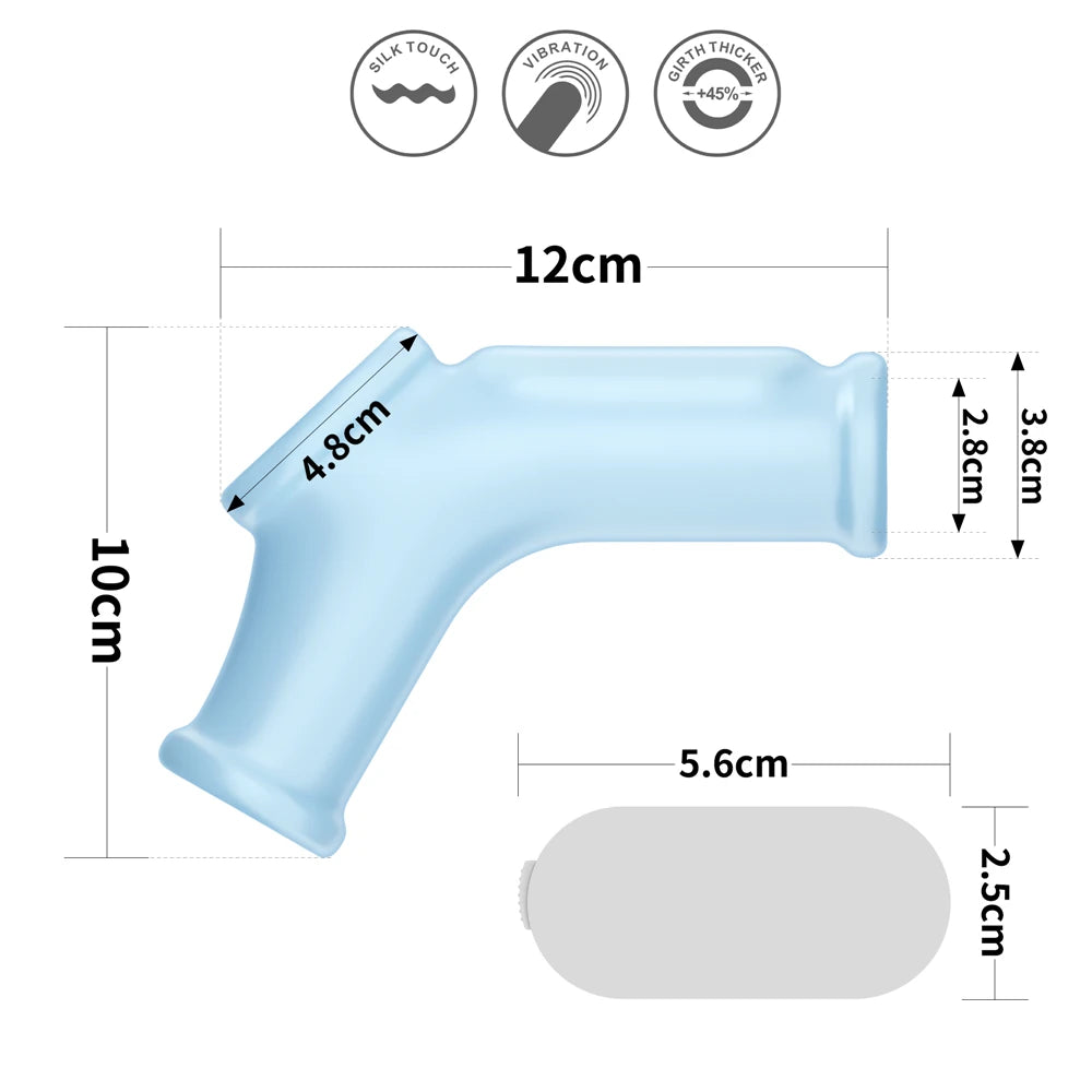 Lovetoy Vibrating Silk Knights Ring Scrotum Sleeve Titreşimli Penis Kılıfı LV343125