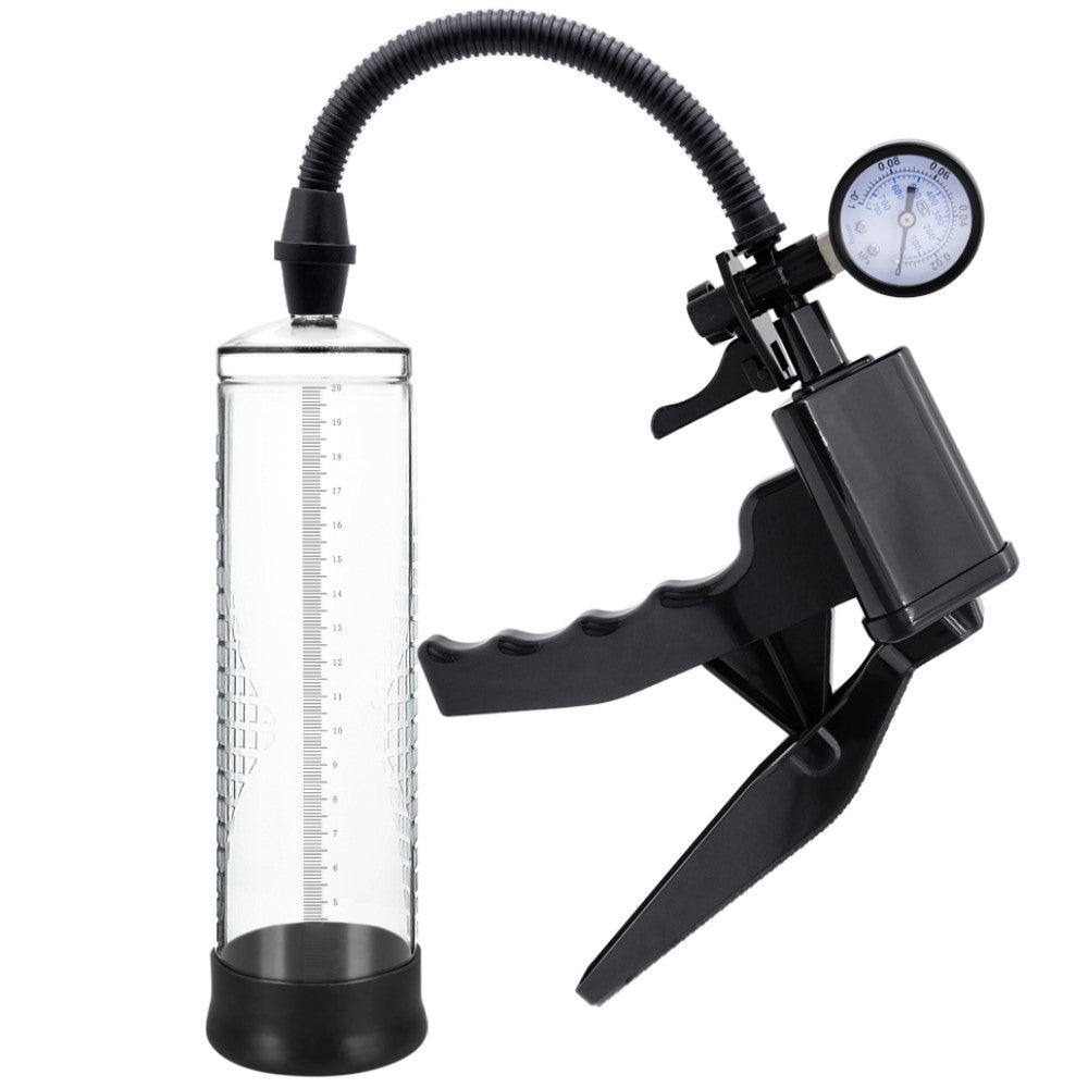 Men Penis Pump Tetik Mekanizmalı Göstergeli Penis Pompası