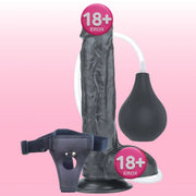 Lovetoy Squirt Extreme Dildo 28 Cm Boşalabilir Kemerli Realistik Penis LV116026