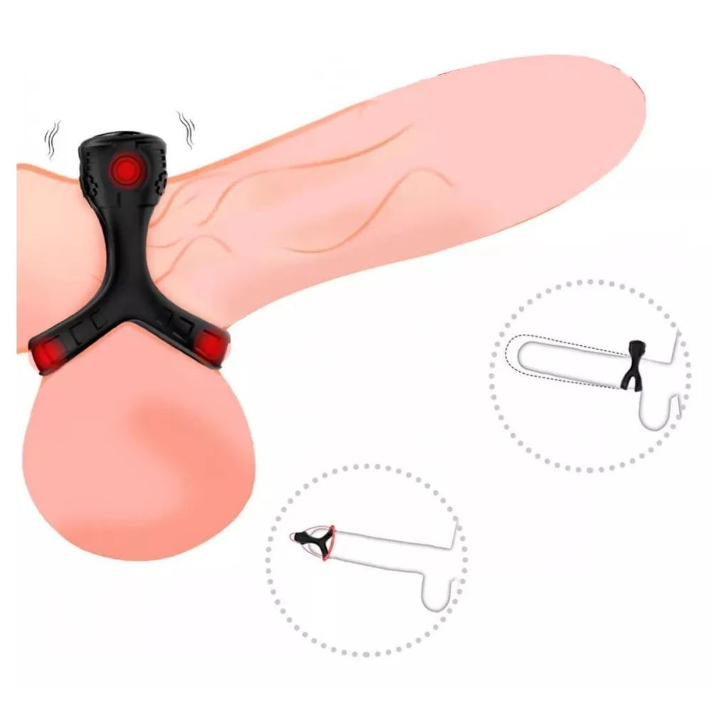 Frowzer Risse Güçlü Titreşimli Klitoral Uyarıcı Penis Halkası