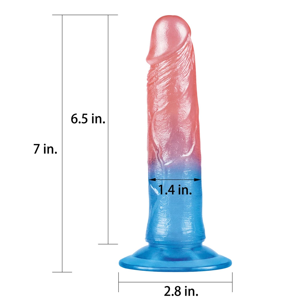 Lovetoy Dazzle Studs Dildo 17.5 cm Realistik Penis LV318010