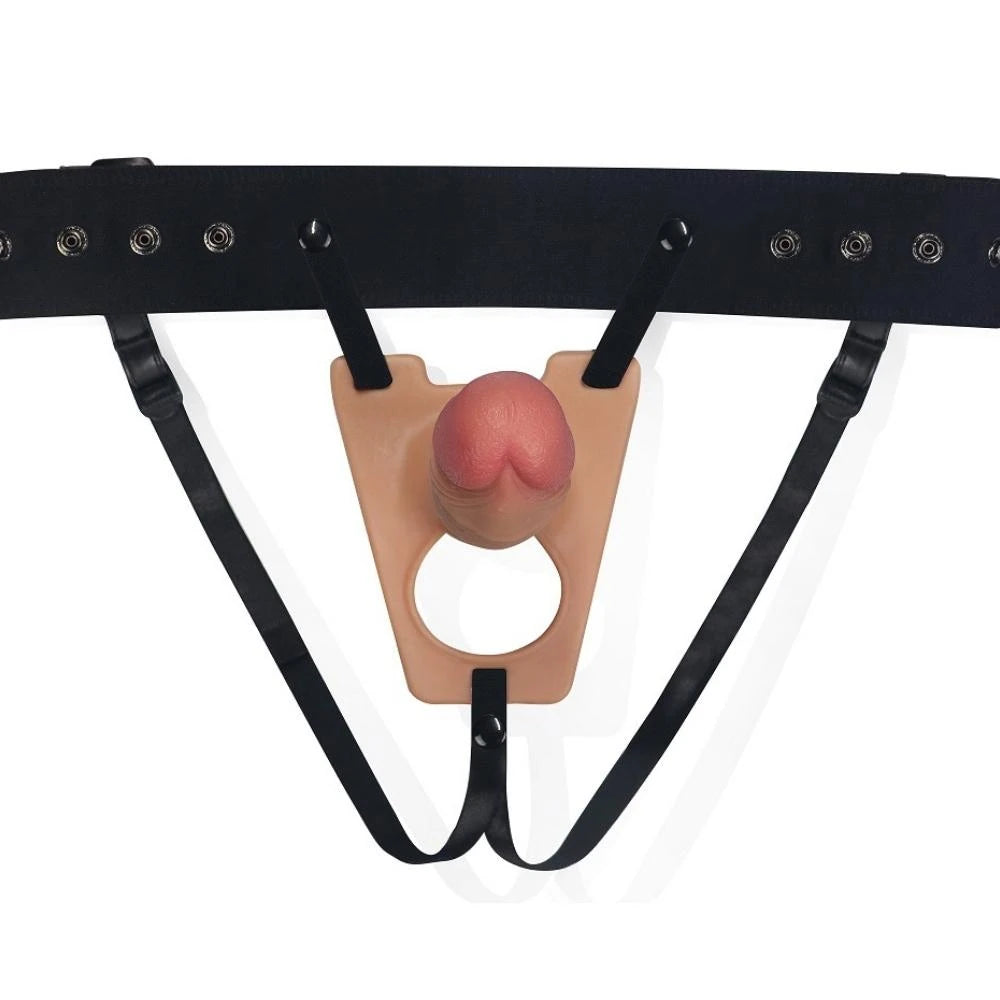 Lovetoy Rodeo 20 cm Ten Dokusunda Yumuşak İçi Boş Kemerli Penis