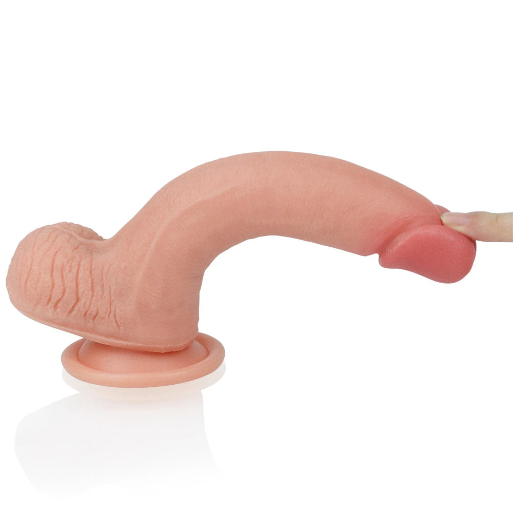 Lovetoy Dual Layered Silicone Cock 20 cm Realistik Penis LV4005