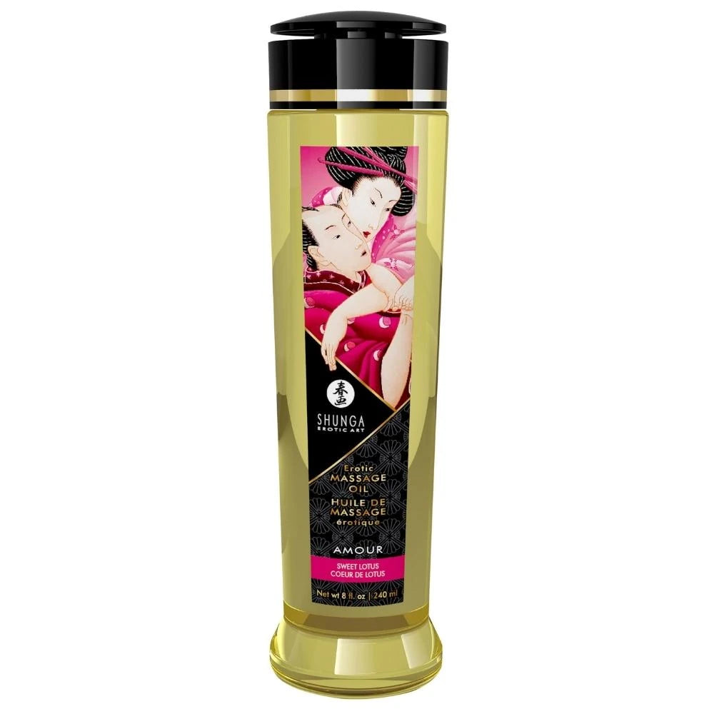 Shunga Massage Oil Sensation Lotus Aromalı Isıtmalı Masaj Yağı 240 Ml.