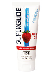 Hot Products Edibles Superglide Lube 75 ml Çilek Aromalı Kayganlaştırıcı Oral Jel