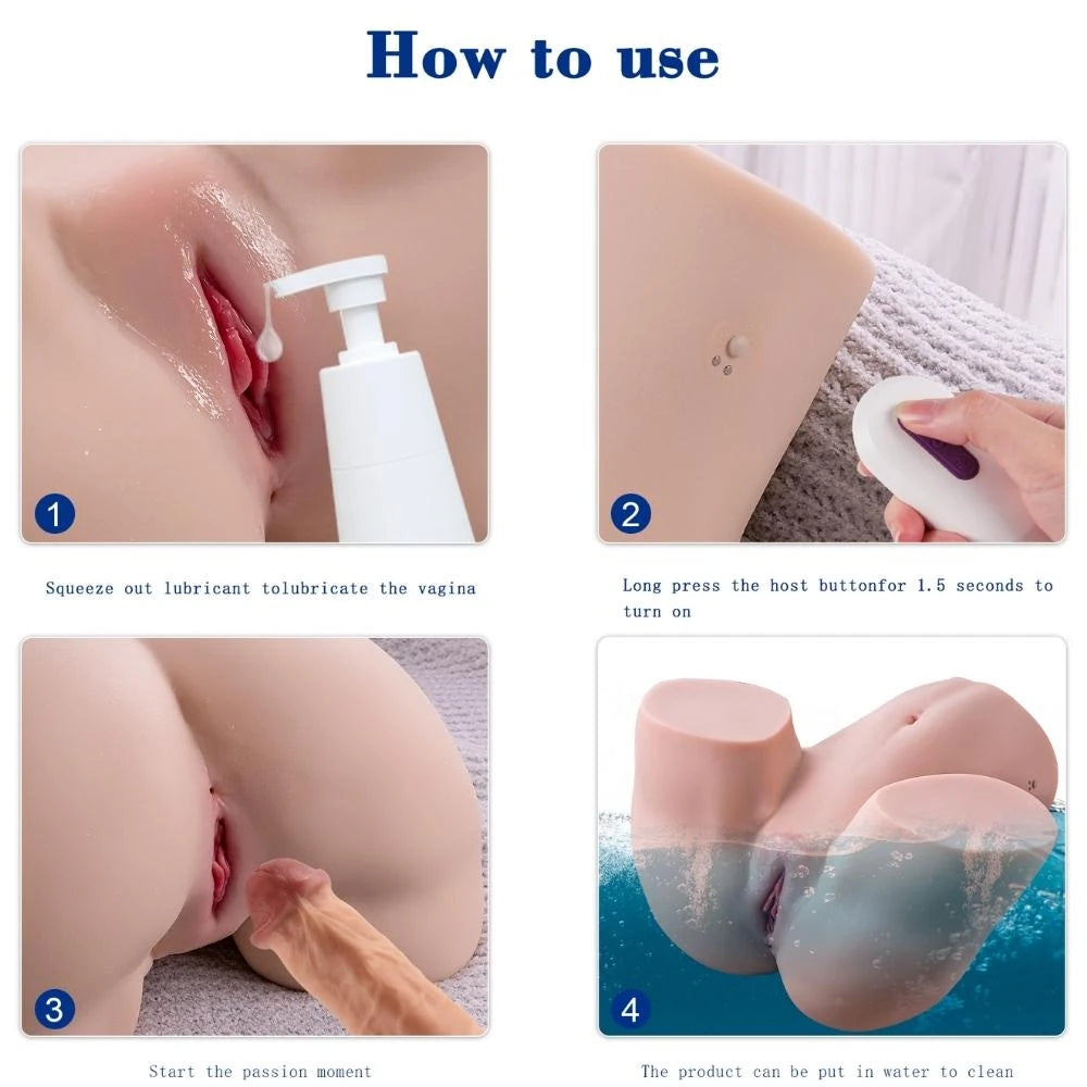 Shequ Gina Otomatik Şarjlı ve Hareketli Vajina Masturbator SQ-MAT50084