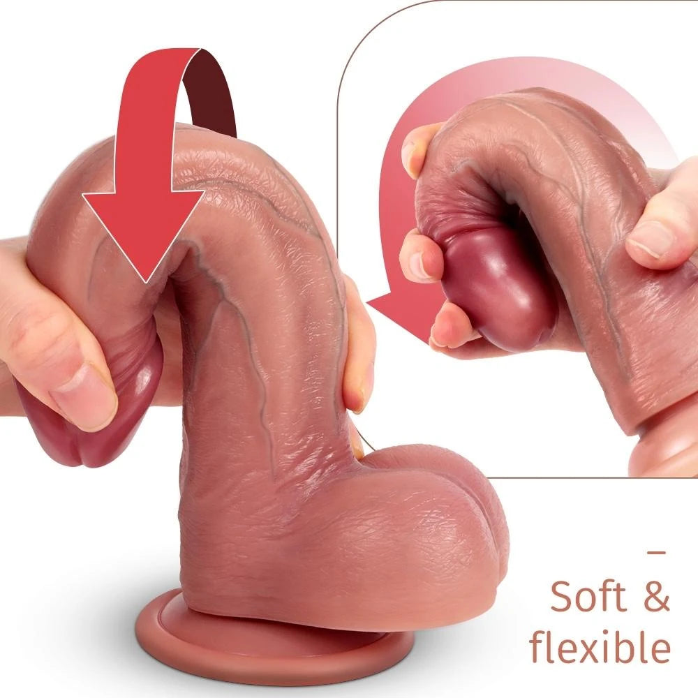 Shequ Dildo Series Bert Natural Doku 22 Cm Realistik Penis