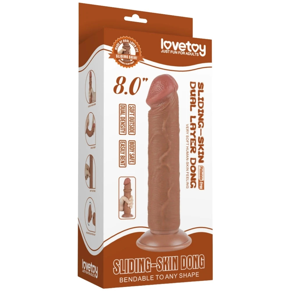 Lovetoy Sliding Skin Hareketli Deri Özellikli 20 Cm Realistik Penis LV317306