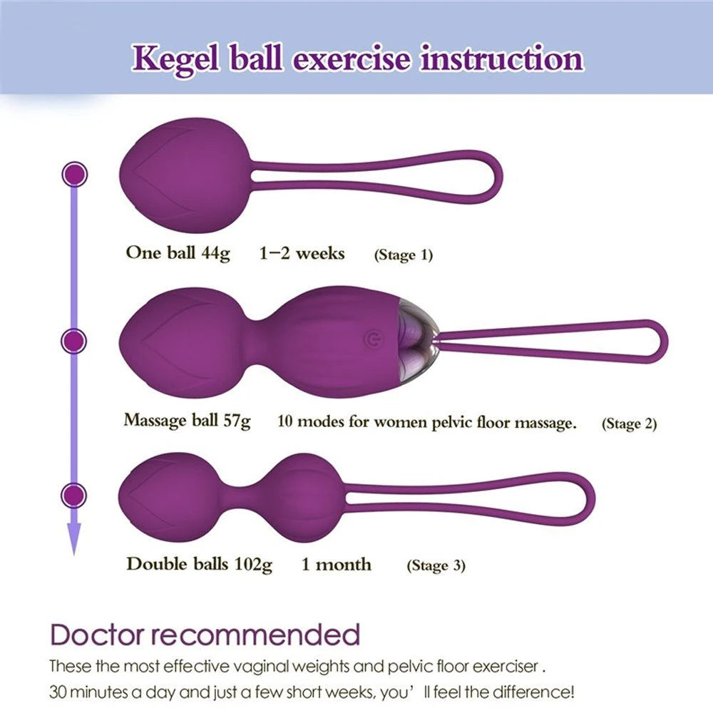 Frowzer Exuis Purple Uzaktan Kumandalı Kegel Egzersiz Topu