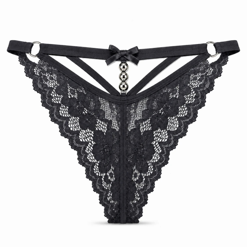 Frowzer Fantasy Wear Luxury Lingerie Dantelli Seksi Fantezi Külot-Füme