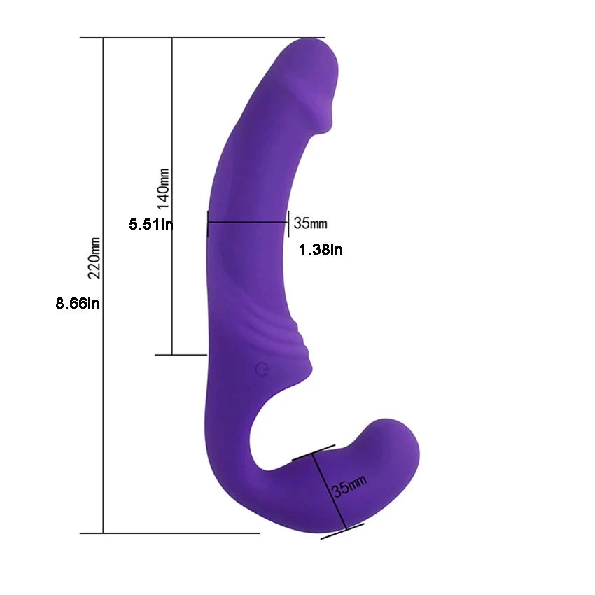 Aphrodisia Uzaktan Kumandalı Strapless Strap-On Vibratör