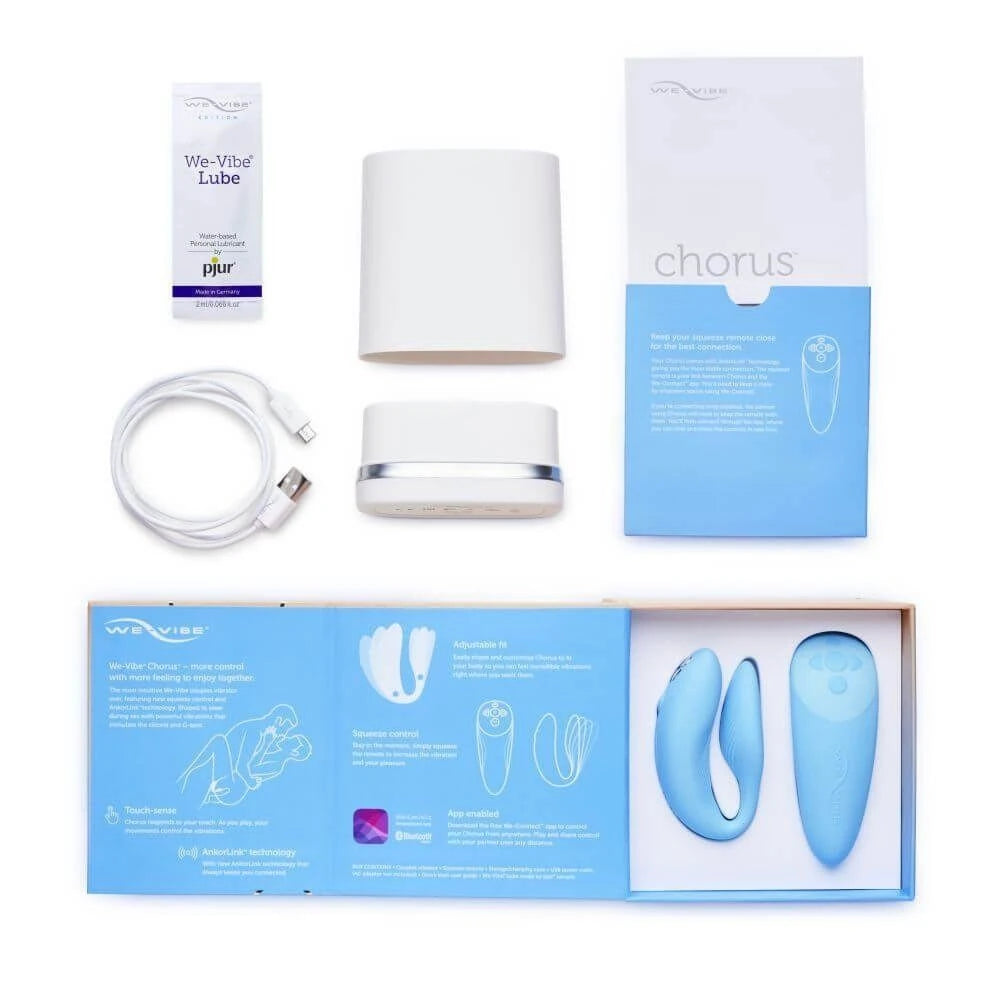 We-Vibe Chorus Blue Telefon Kontrollü Giyilebilir Çift Vibratörü
