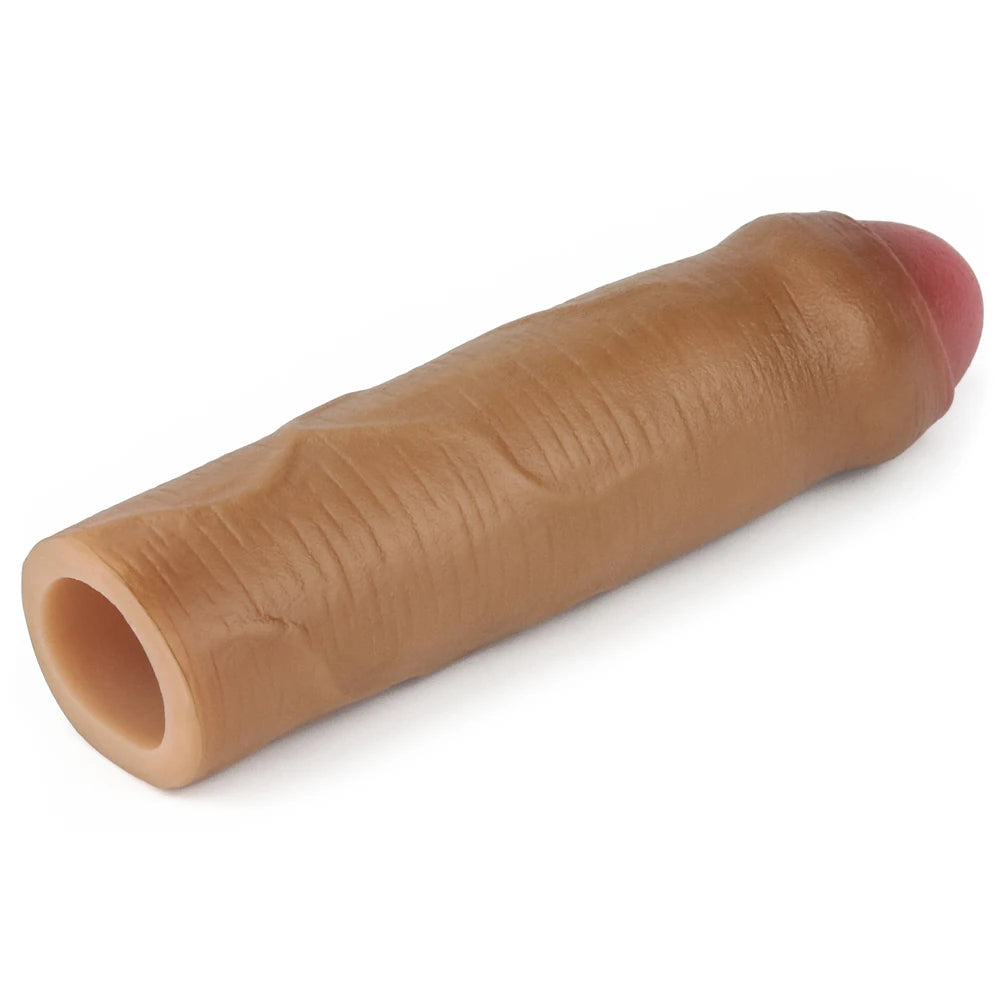 Lovetoy Nature Extender Penis Sleeve Platinum Silikon Gerçek Doku Sünnetsiz Penis Kılıfı LV4212B