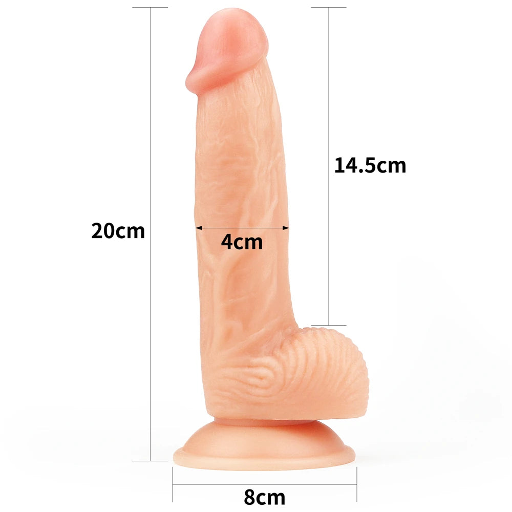 Lovetoy The Ultra Soft Dude 20 Cm Belden Bağlamalı Realistik Penis