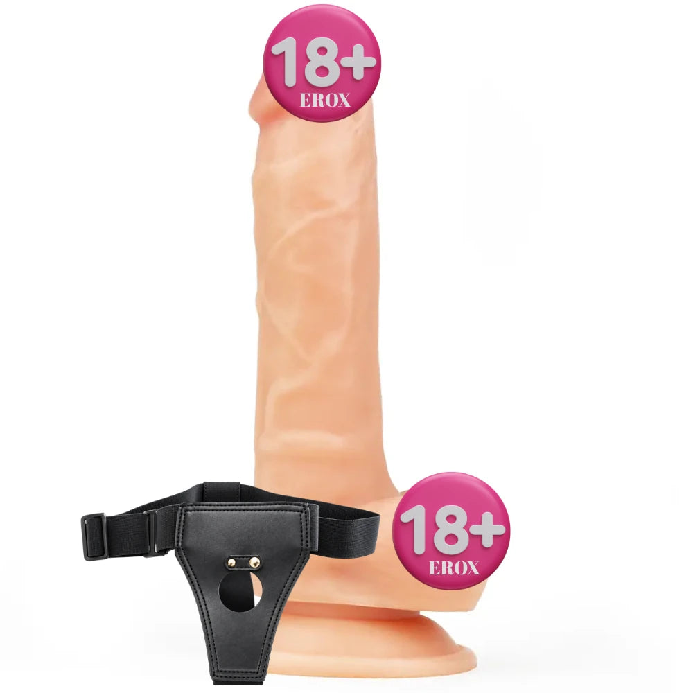 Lovetoy The Ultra Soft Dude 20 Cm Belden Bağlamalı Realistik Penis