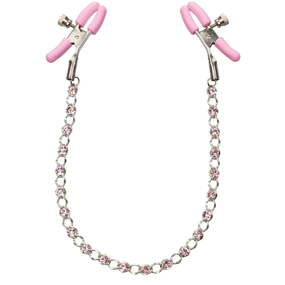 Calexotics Crystal Chain Nipple Clamps Göğüs Klipsi