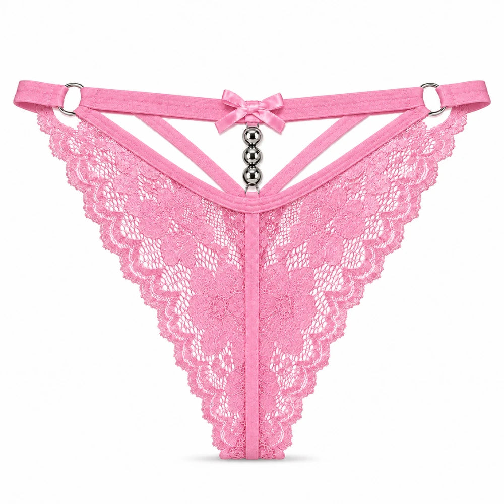 Frowzer Fantasy Wear Luxury Lingerie Dantelli Seksi Fantezi Külot-Pembe