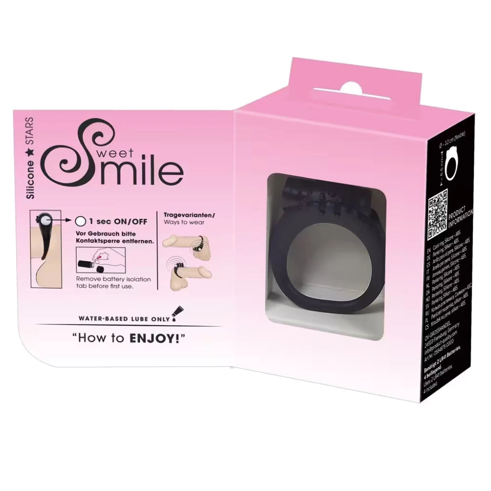 Sweet Smile Vibro Cock Ring Titreşimli Penis Halkası
