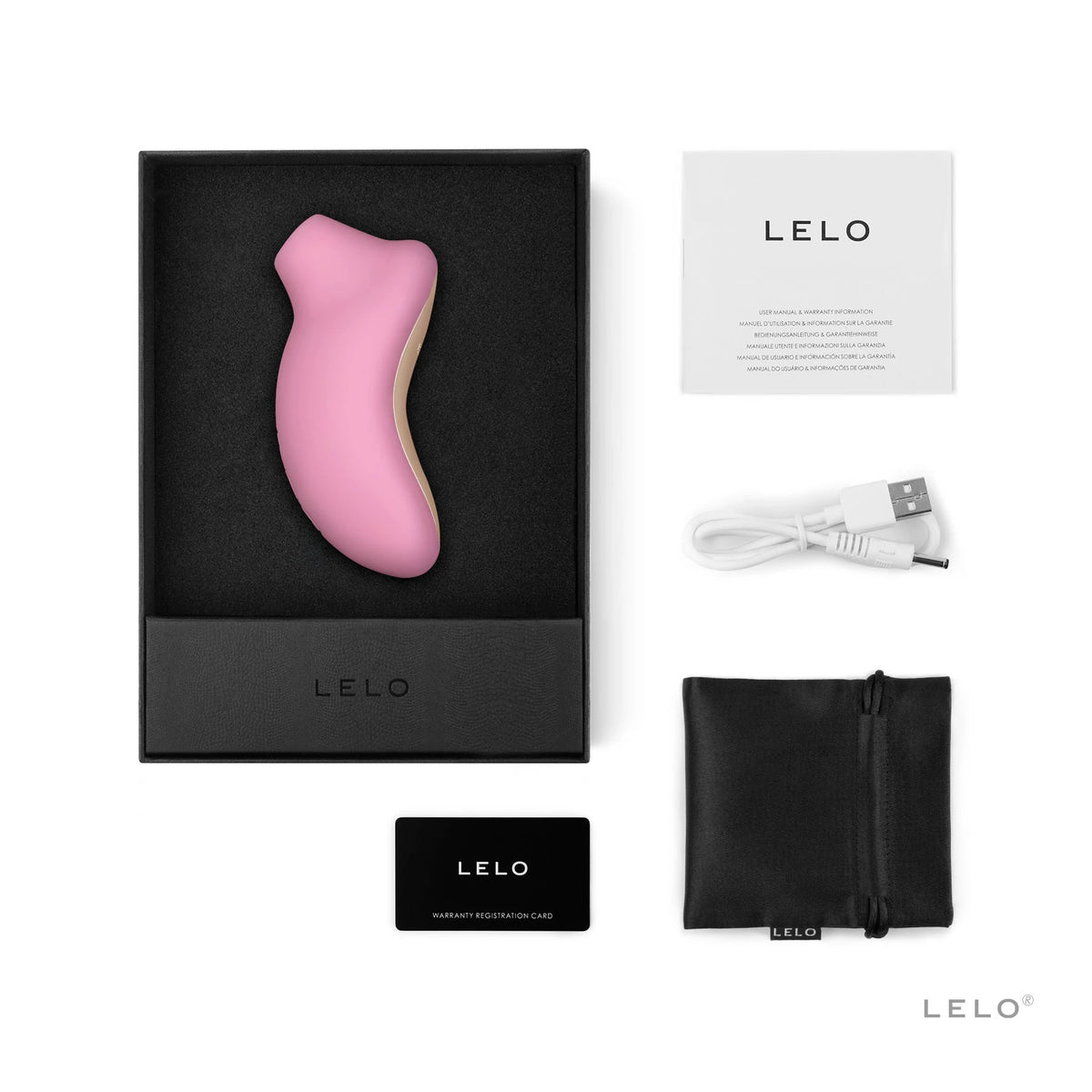 Lelo Sona Sonic Clitoral Massager Emiş Güçlü Vibratör-Pink