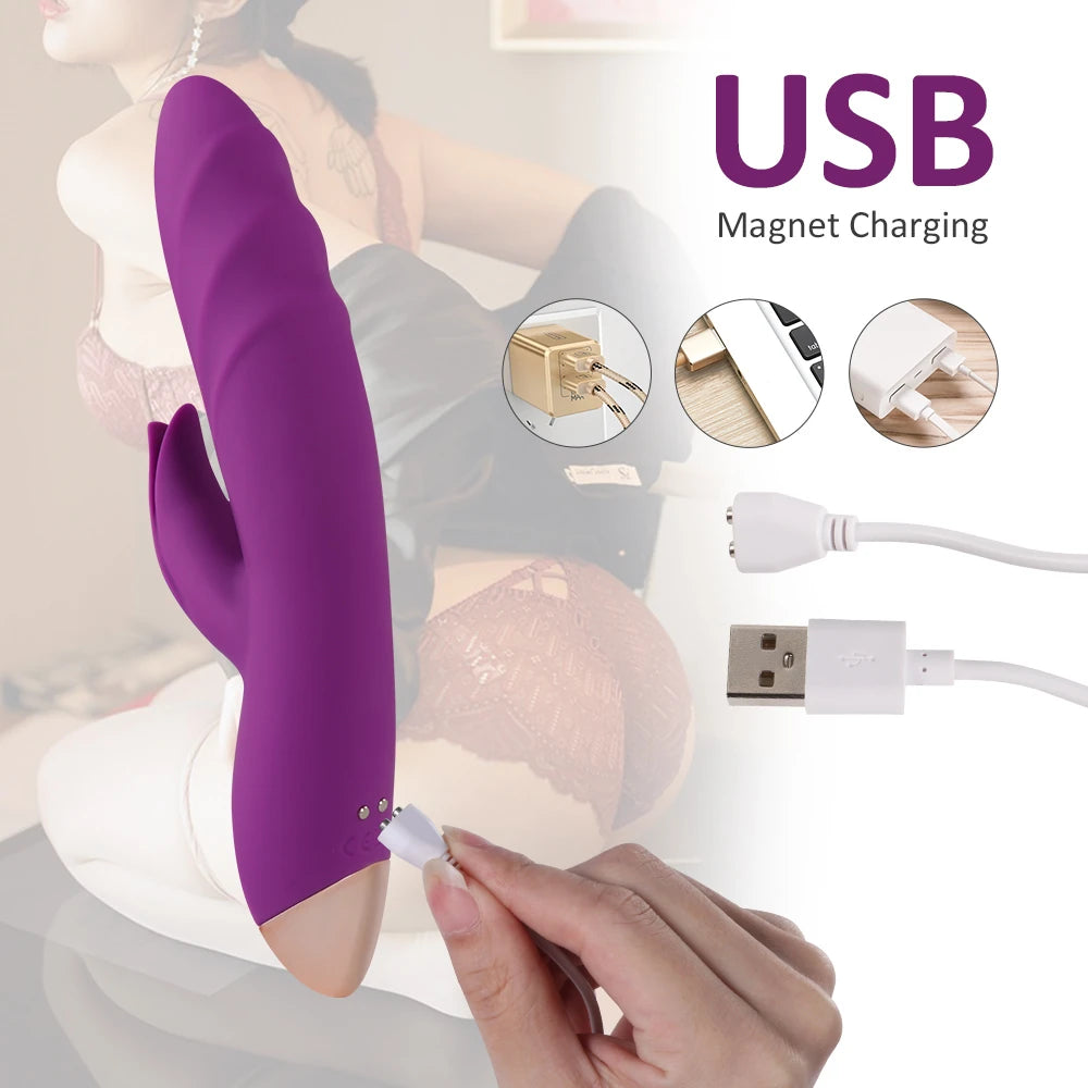 Shequ Booker 7 Mod Çift Stimülasyon Rabbit Vibratör SQ-V10115