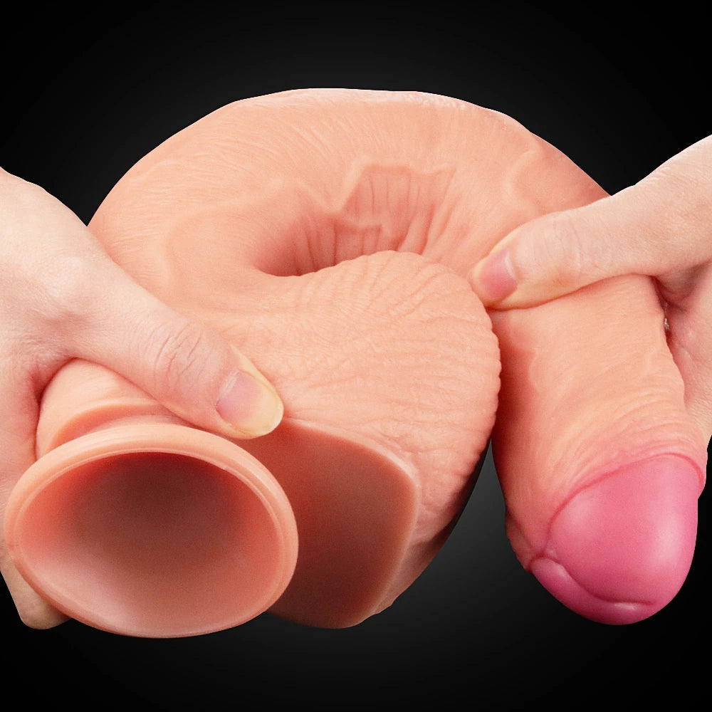Lovetoy Dual Layered Platinum Silicone Cock 28 cm Realistik Penis LV411011