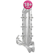Frowzer Silicone Sleeve Tırtıklı Klitoral Uyarıcılı Penis Kılıfı