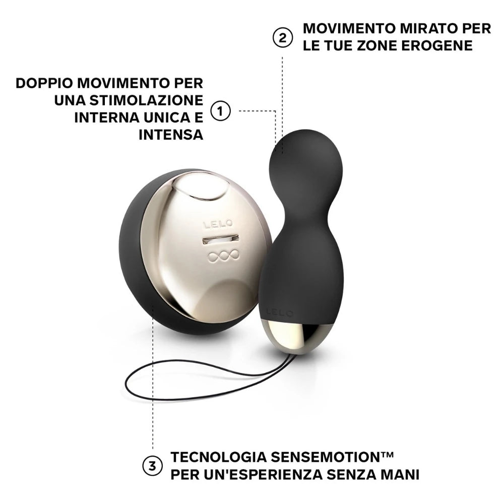 Lelo Hula Beads Uzaktan Kumandalı Kegel Egzersiz Topu Vibratör-Black